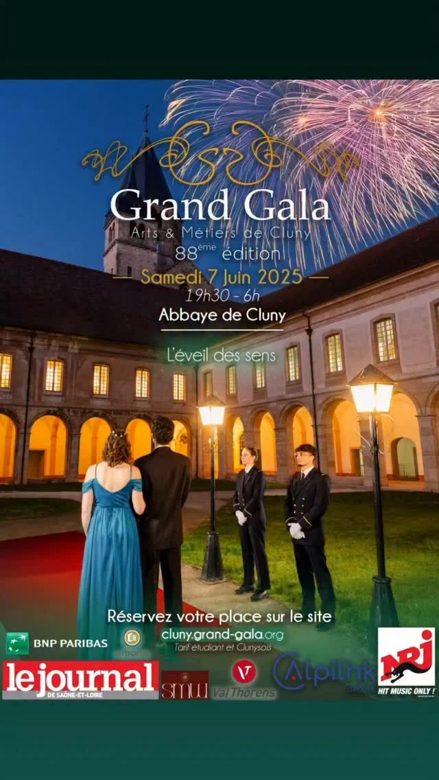 L'affiche tant attendue de la 88ème édition du Grand Gala de Cluny est enfin dévoilée ! ✨️
Cette édition se déroulera le 7 juin 2025 et on vous y attend nombreux pour passer une soirée inoubliable 🍾
Pour plus d'informations et réserver votre place, rendez-vous sur notre site internet (disponible dans la biographie) 🎫
Arrêt sur image : Max Pommier (@pommiermax)
#GrandGalaCluny #SaveTheDate #Cluny #Gala #Affiche #Soireefestive #Élégant #Chic