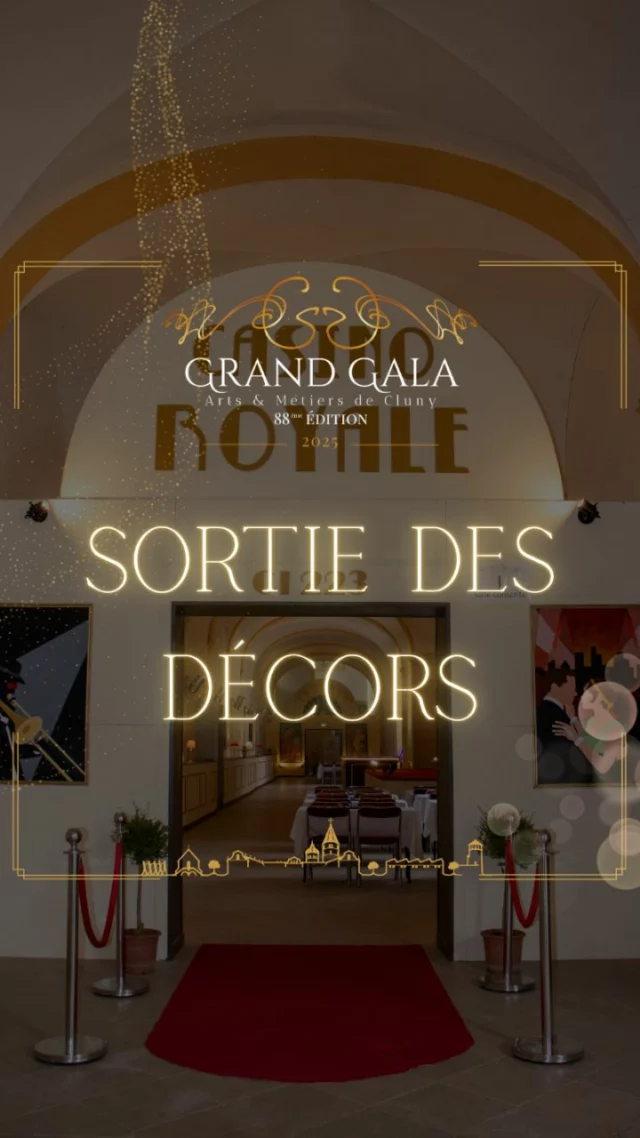✨️ Avant d'installer les salles, il faut d'abord sortir les décors !
Cette année encore, 15 salles transformées, 15 univers à explorer, 15 ambiances uniques. 🔥
🎭 Plongez dans la magie du Grand Gala de Cluny 2025.
📍 Abbaye de Cluny – 7 juin
🎟️ Réserve ta place maintenant !